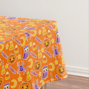 Nappe Motif de fête de Halloween avec des hiboux de