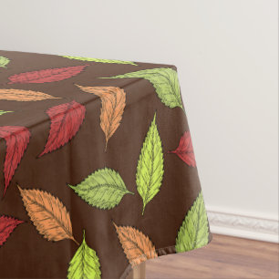 Nappe Motif De Feuilles, Feuilles Colorés, Feuilles D'Au