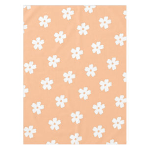 Nappe Motif de fleur hippie blanche de la Pêche à la Pre