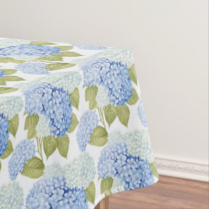 Nappe Motif de fleurs d'hydrangea bleu élégant