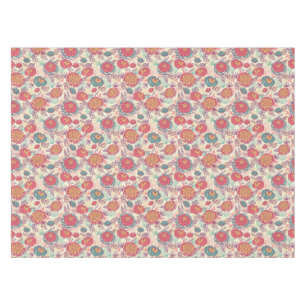 Nappe Motif de fleurs et de feuille de pivoine