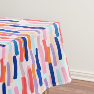 Nappe Motif de frappe de pinceau coloré