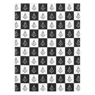 Nappe Motif de Freemason À damiers