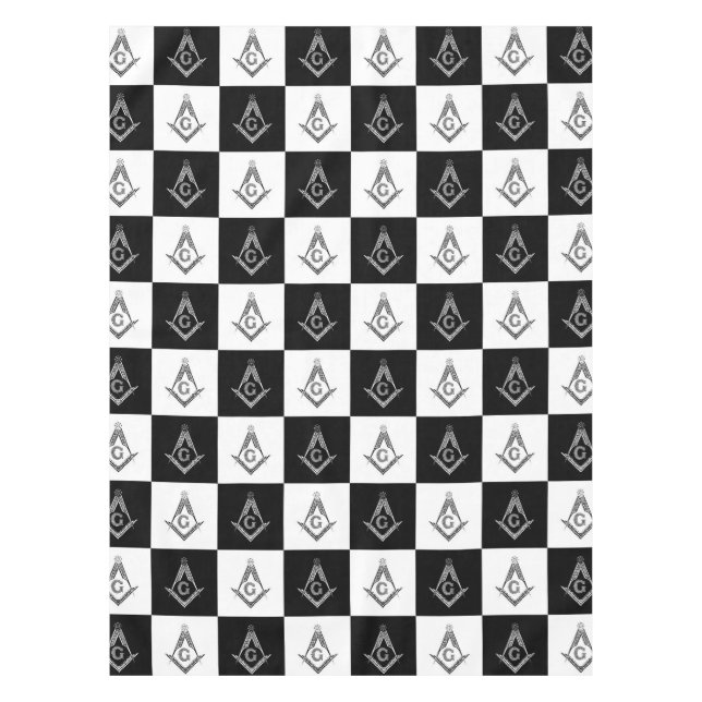 Nappe Motif de Freemason À damiers (Devant)