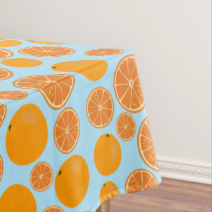 Nappe Motif de fruits orange