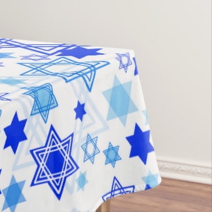 Nappe Motif de Hanoukka d'étoile de David
