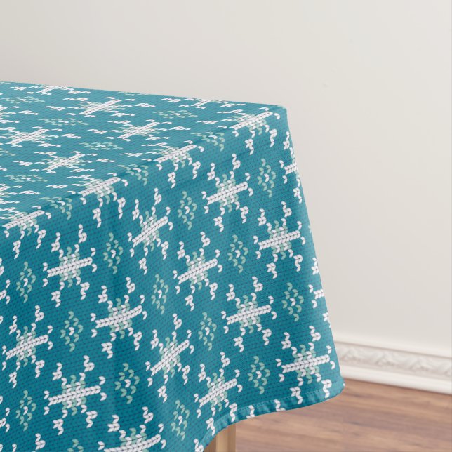 Nappe Motif de knit à flocon de neige scandinave (In Situ)