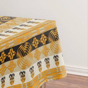 Nappe Motif de masque tribal d'EthnicAfrican