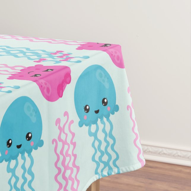 Nappe Motif de méduses, Mignonne méduse, Sea Animaux (In Situ)