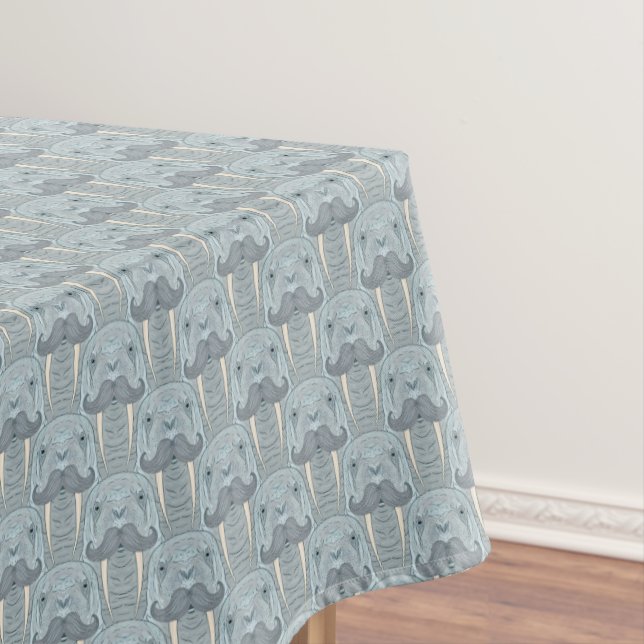 Nappe Motif de moustache de morse (In Situ)