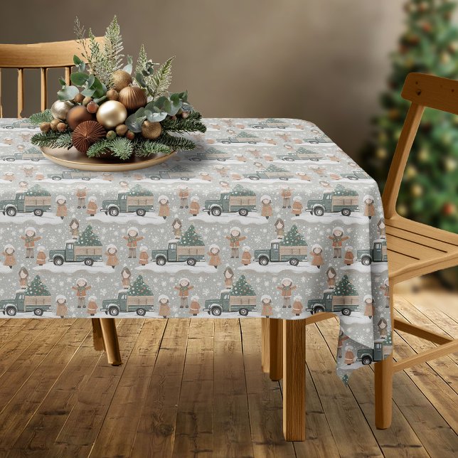 Nappe Motif de Noël Earth Tones #2 ID1009 (Créateur téléchargé)