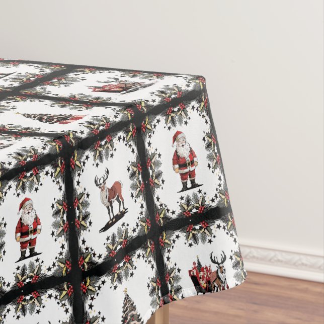 Nappe Motif de Noël rétro (In Situ)