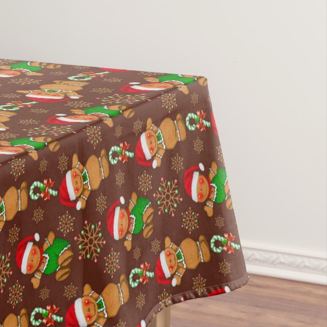 Nappe Motif de pain d'épice de Noël (In Situ)