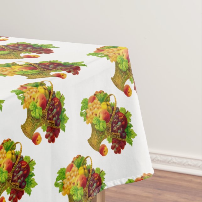 Nappe Motif de panier de fruits vintage (In Situ)