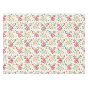 Nappe Motif de papier peint d'élégance des roses roses