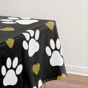 Nappe Motif De Pâtes, Pâtes De Chien, Pâtes Blanches, Co