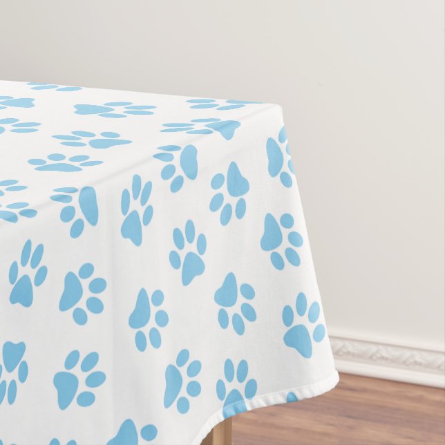 Nappe Motif De Pâtes, Poches De Chien, Bébé Pâtes Bleues (In Situ)