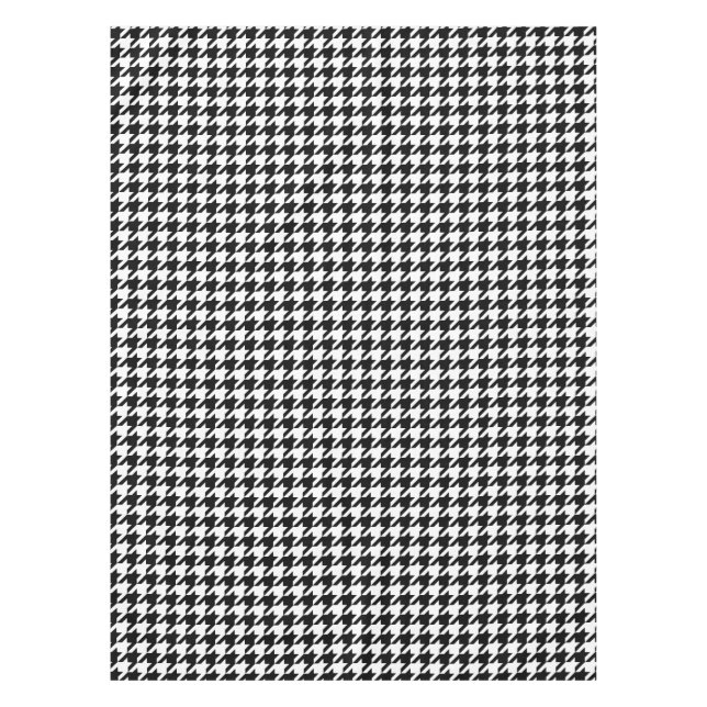 Nappe Motif de pied de  blanc noir moderne (Devant)