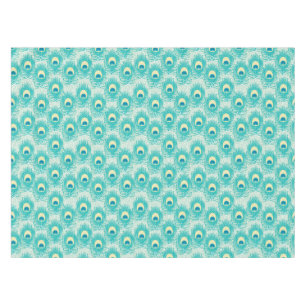 Nappe Motif de plumes de paon
