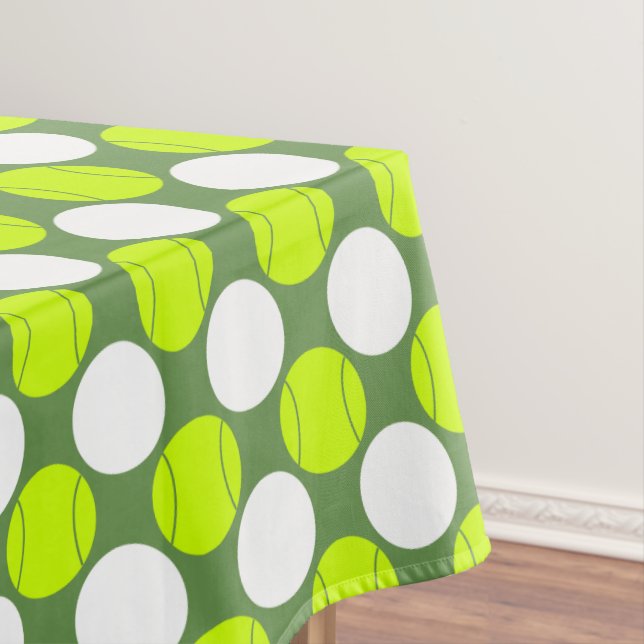 Nappe Motif de point de polka de balle de tennis (In Situ)
