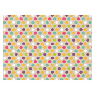 Nappe Motif de point tiré par la main de polka