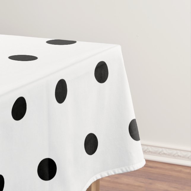 Nappe Motif de pois noir et blanc (In Situ)