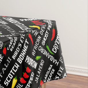 Nappe Motif de poivre chili épicé Chillies chaudes