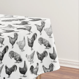 Nappe Motif de poulet de la ferme Retro Country