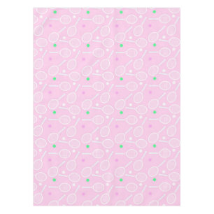 Nappe Motif de raquette de tennis Pastel Pink