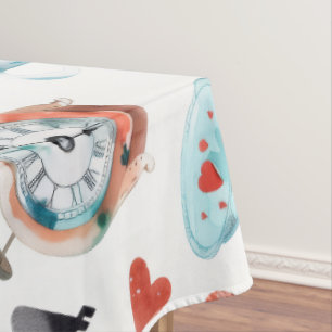 Nappe Motif de thé dansant dans un monde fantaisiste