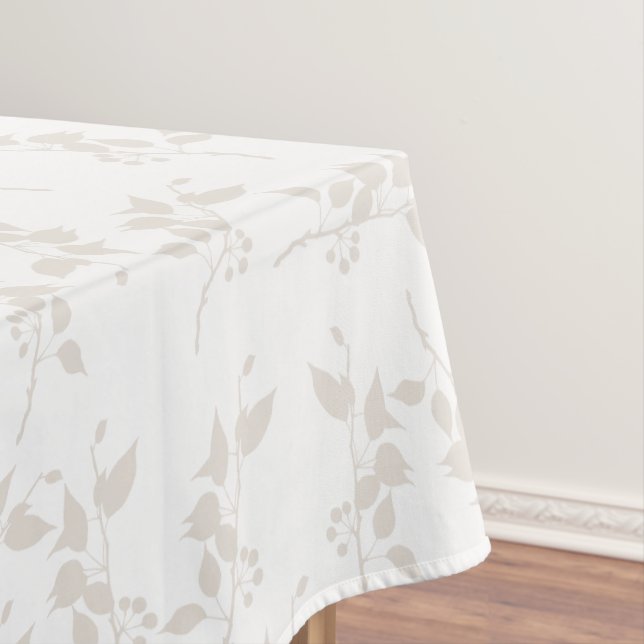 Nappe Motif décoratif en feuille beige botanique (In Situ)