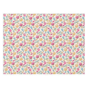 Nappe Motif d'enfant de Kawaii avec des griffonnages