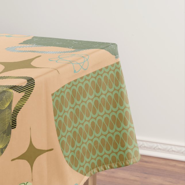 Nappe Motif d'enseignement du corail du milieu du siècle (In Situ)