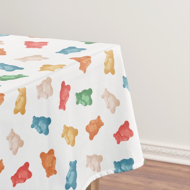 Nappe Motif des ours de gomme (In Situ)