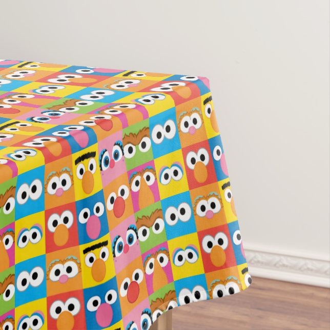 Nappe Motif des yeux de caractère de rue Sésame (In Situ)