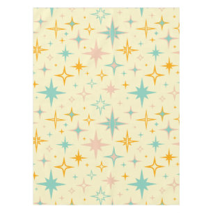 Nappe Motif d'étoiles rétro colorées