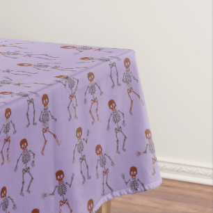 Nappe Motif d'Halloween de squelettes dansants