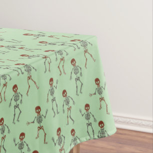 Nappe Motif d'Halloween de squelettes dansants