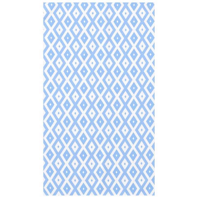Nappe Motif diamant bleu et blanc (Devant)