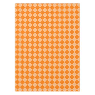 Nappe Motif diamant Orange Checker