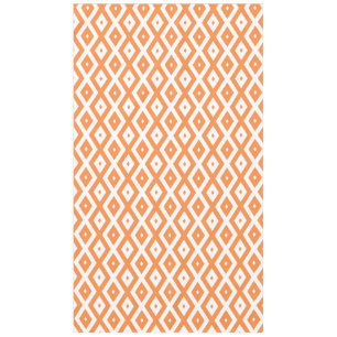 Nappe Motif diamant orange et blanc