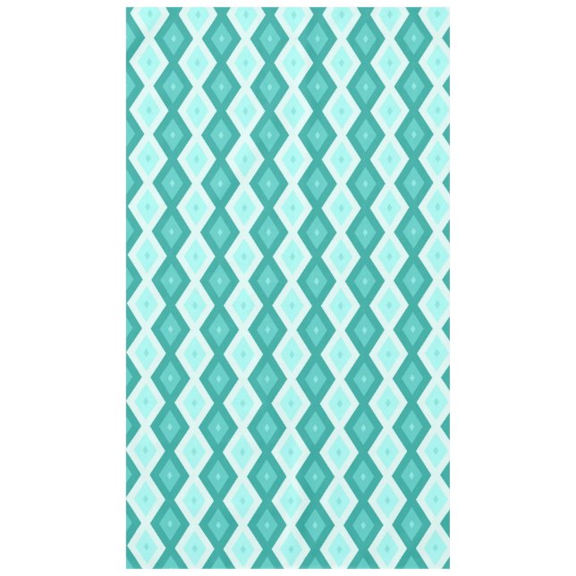 Nappe Motif diamant turquoise (Devant)