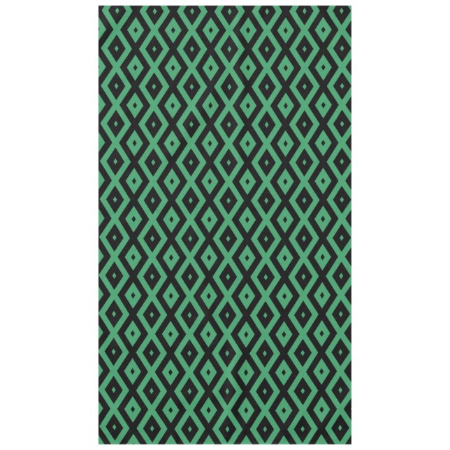 Nappe Motif diamant vert et noir (Devant)