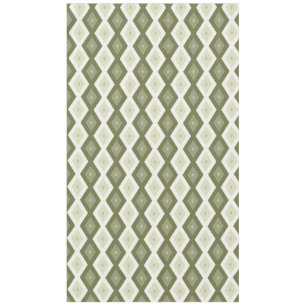 Nappe Motif diamant vert olive