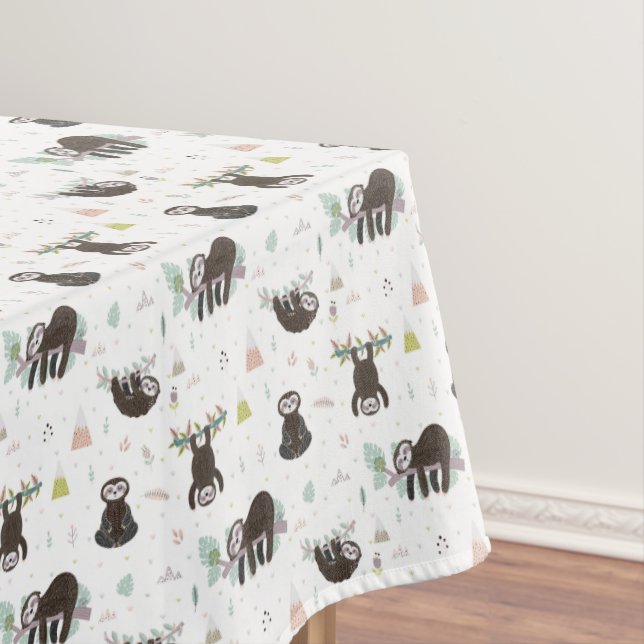 Nappe Motif doux somnolent de paresse (In Situ)