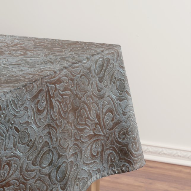 Nappe Motif en cuir rustique brun de l'Ouest (In Situ)