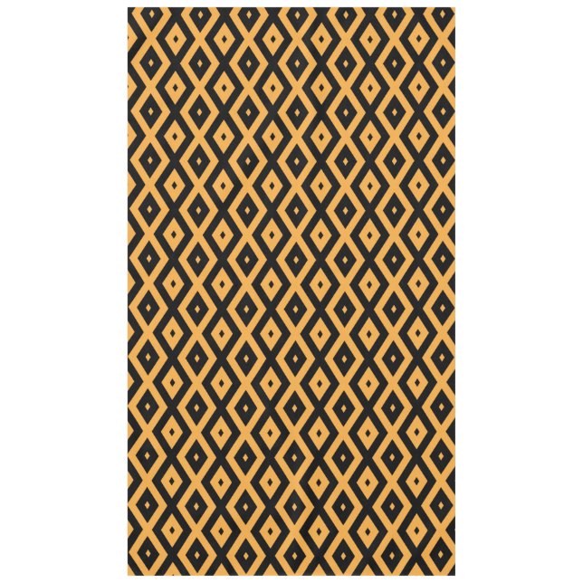 Nappe Motif en diamant jaune et noir (Devant)