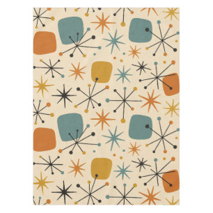 Nappe Motif en étoile éclatée de style Mid Century Moder