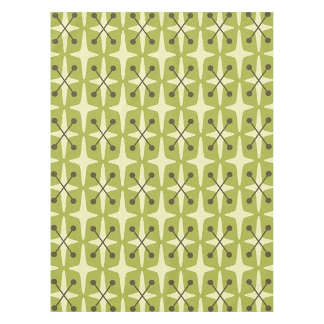 Nappe Motif en étoile éclatée de style Mid Century Moder (Devant)