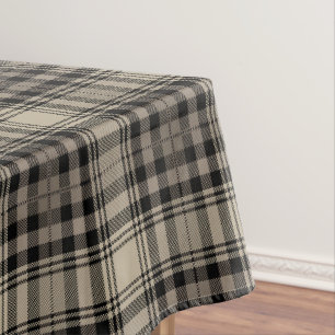 Nappe Motif en tatan noir kaki beige